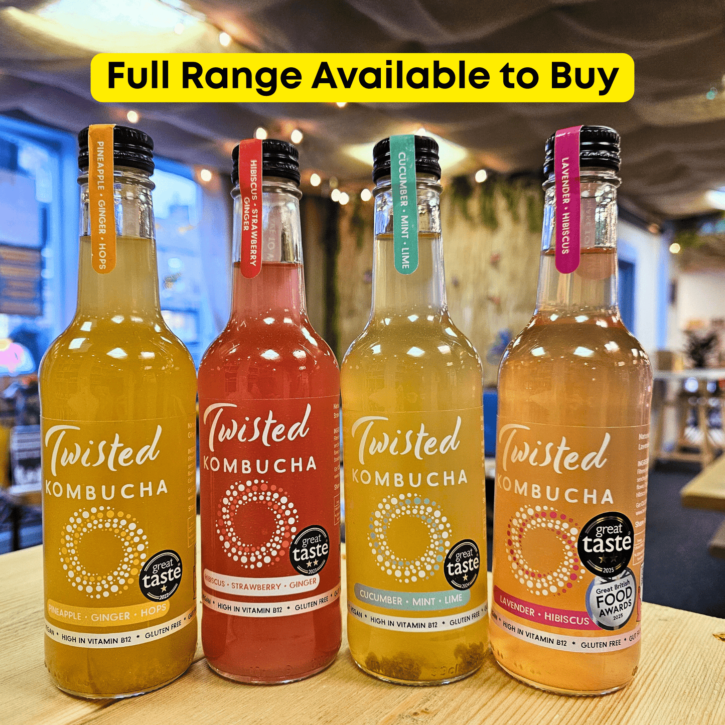 Twisted Kombucha Pineapple, Ginger & Hops - Functional Drinks Club